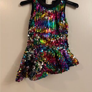 Colorful Sequin Kids Costume